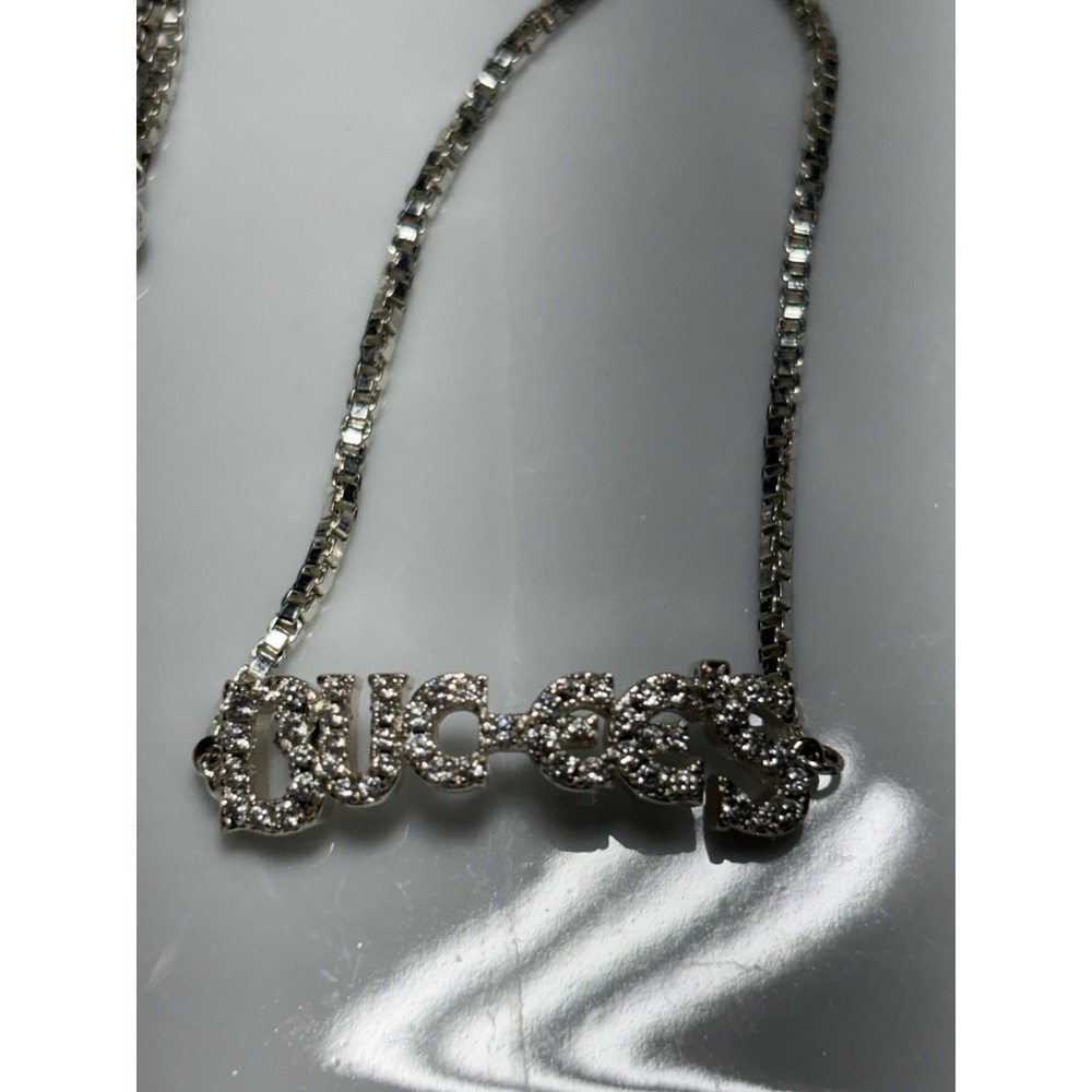 Buc-ees Travel Centers Silver Tone Slider Crystals Adjustable Branded Bracelet